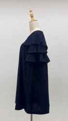 他の写真1: ☆お袖がティアードチュニック☆《紺》[Toilette（トワレ）] 