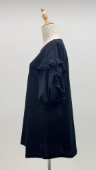 他の写真1: ☆お袖パフ、Aラインチュニック☆《黒》[Toilette（トワレ）]