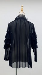 他の写真2: ☆お袖段々チュールインナー☆《黒》[Toilette（トワレ）]