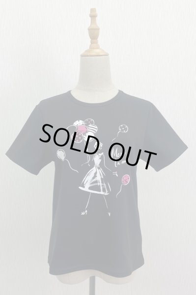 画像1: 　miyuki.ohashi×ｔoilette　半袖Ｔシャツ《黒》Toilette（トワレ） (1)